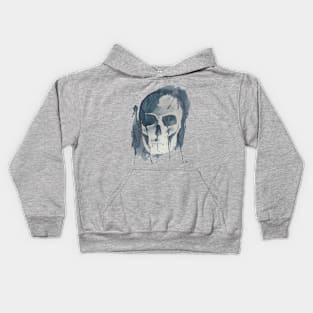 Watercolor Skull Kids Hoodie